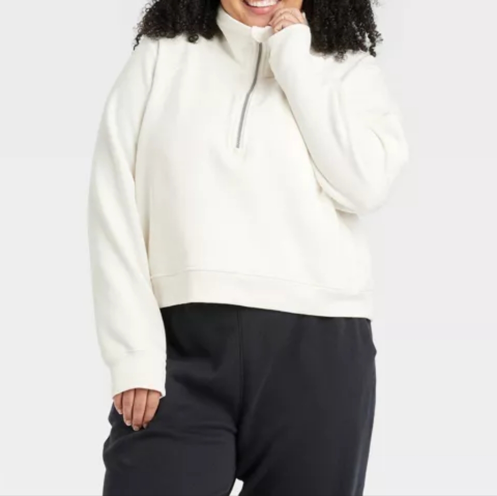 New Plus Size Universal Thread Quarter Zip - image 3